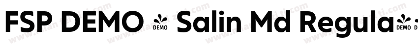FSP DEMO - Salin Md Regula字体转换
